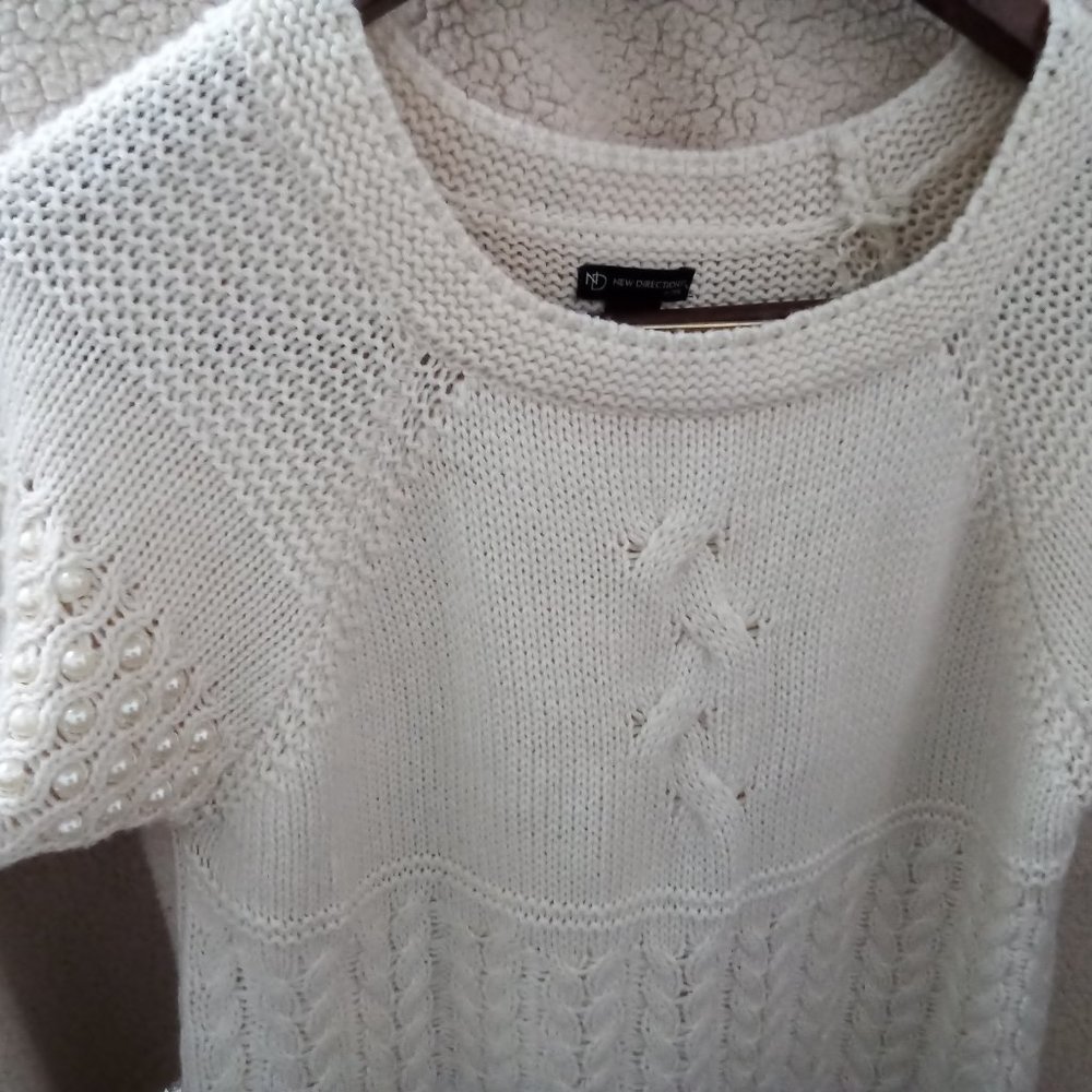 New Directions, PXL eggshell sweater